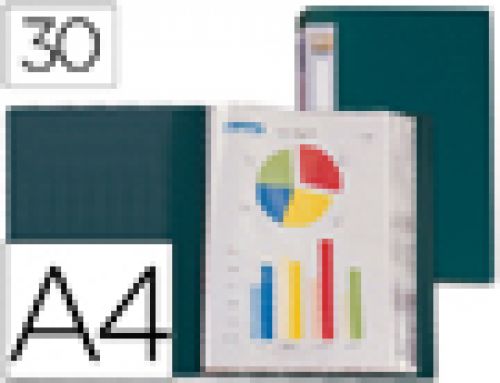 Capa catalogo liderpapel 30 bolsas din a4 verde , Liderpapel , 19669 , 4710581370237